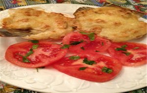 Conchas De Champiñones Y Gambas
