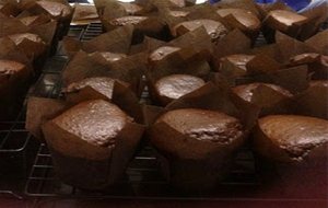 Muffins Gigantes De Chocolate Negro
