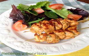 Brochetas De Pollo Especiadas
