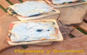 Tosta Florentina De Champiñones Y Espinacas
