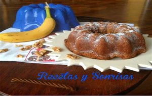 Bundt De Platano Y Nueces
