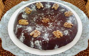 Tarta Brownie Con Nueces
