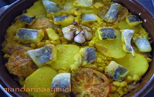 Arroz Al Horno Con Bacalao.
