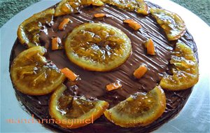 Coca De Mandarina Y Chocolate.
