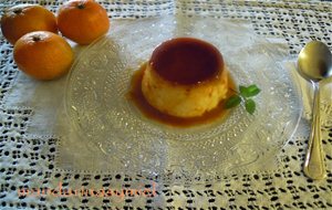 Flan De Mandarinas.
