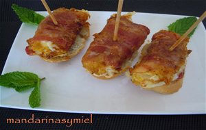 Pincho De Bacon, Pimiento Del Piquillo Y Queso.
