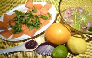 Ceviche De Salmón A Los Tres Cítricos
