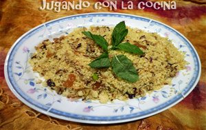 Cous Cous Con Especias, Verduritas Y Frutos Secos  
