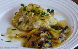 Bacalao Con Champiñones
