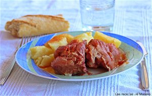 Codillo Con Patatas En Olla A Presión
