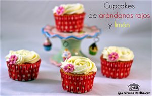 Cupcakes De Arándanos Rojos Y Limón
