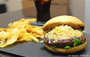 Hamburguesa De Kobe Y Queso Curado
