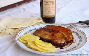 Lomo De Cerdo Asado Al Vinagre De Módena
