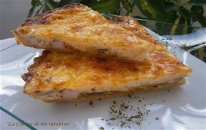 Quiche De Puerros, Champiñones Y Gambas
