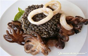 Arroz Negro Con Pulpitos Y Calamares
