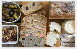 Pan Con Arándanos Y Nueces
