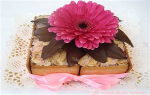 Tarta De Galletas, Nocilla Y Almendras
