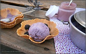 Helado De Yogur De Moras Y Mascarpone
