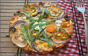 Pizzetas Vegetales Con Tortillas De Trigo Mexicanas
