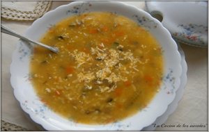 Sopa De Arroz Y Verduras
