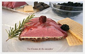 Tarta-helado De Franbuesas Y Chocolate Con Galletas De Nata
