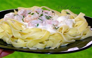 Tagliatelle Con Gambas
