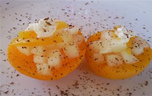 Melocotones Rellenos De Melón
