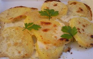 Patatas A La Nata En Microondas
