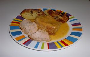 Solomillo De Cerdo Con Salsa De Manzana
