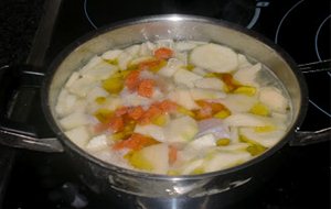 Crema De Verduras Y Pollo
