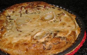 Quiche De Setas, Bacon Y Queso De Cabra
