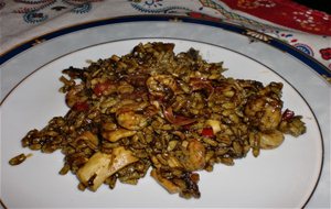 Arroz Negro Con Calamares Y Gambas
