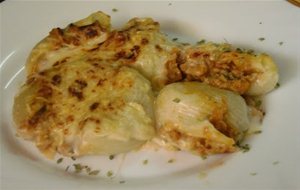 Galets Gratinados Rellenos De Boloñesa
