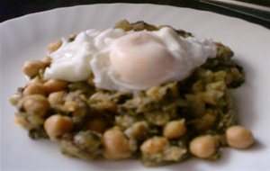 Espinacas Salteadas Con Garbanzos
