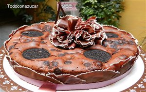 Brownie De Oreos Con Virutas De Chocolate
