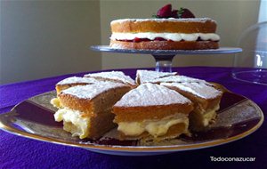 Tartas Para Una Merienda. Bizcocho Victoria.
