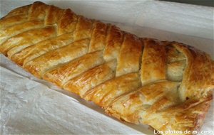 Trenza De Hojaldre Rellena De Manzana
