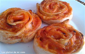 Rollitos "pizza" De Hojaldre
