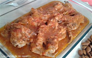 Alitas De Pollo Con Salsa De Almendras
