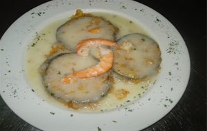 Berenjenas Con Salsa De Langostinos
