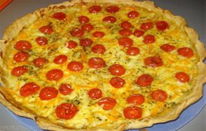 Tarta De Tomatitos Y Mozzarella
