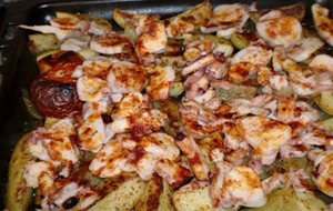 100º Receta:  Asado De Pulpo  Con Patatas
