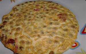 226&#176; Receta: Tortilla De Habas Y Jamon Express
