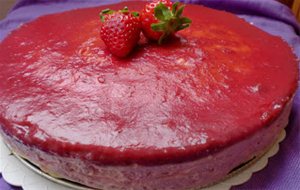 295º Receta: Tarta De Fresas Y Queso. Tarta San Valentin
