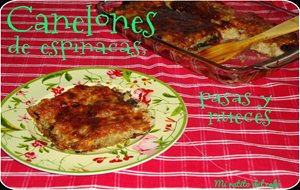 Canelones De Espinacas, Pasas Y Nueces
