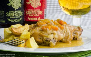 Pollo A La Cerveza San Frutos
