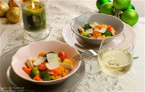 Menú De Navidad 2014. Ensalada Tibia De Verduras Con Vinagreta De Naranja
