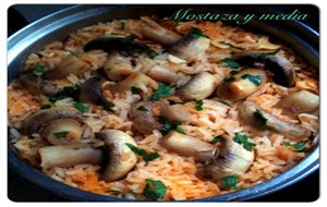 Arroz Con Champiñones A La Riojana
