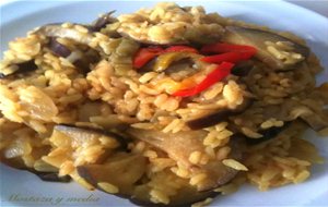 Arroz Al Curry Con Berenjenas
