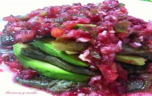 Ensalada Templada De Setas Con Vinagreta Rosa
